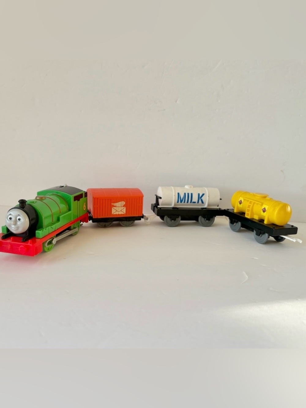 Thomas & Friends 2013 Trackmaster Percy Mail Car Milk  Oil Tender Trains